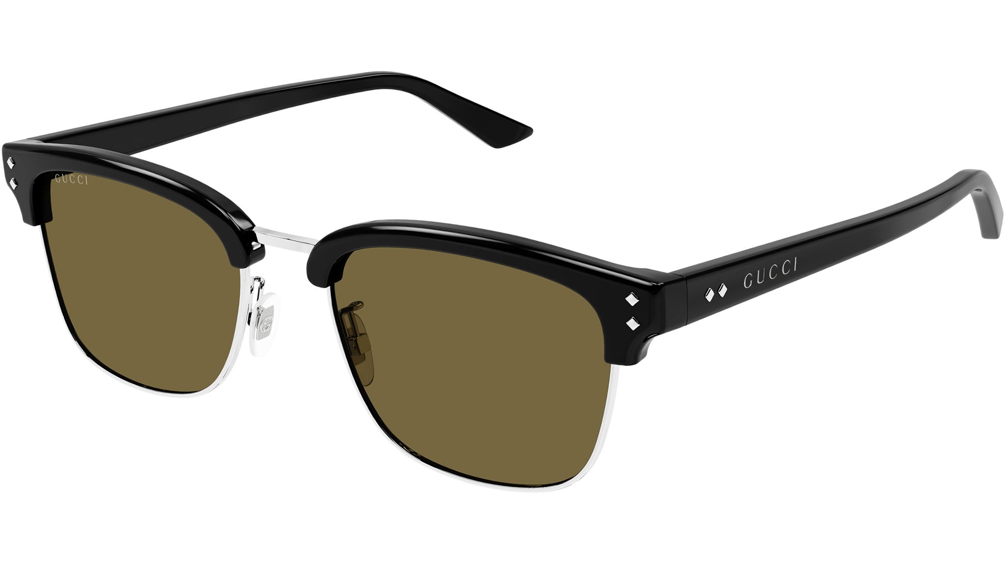 Occhiali da sole GUCCI GG1897SK Shiny black with silver eye rims