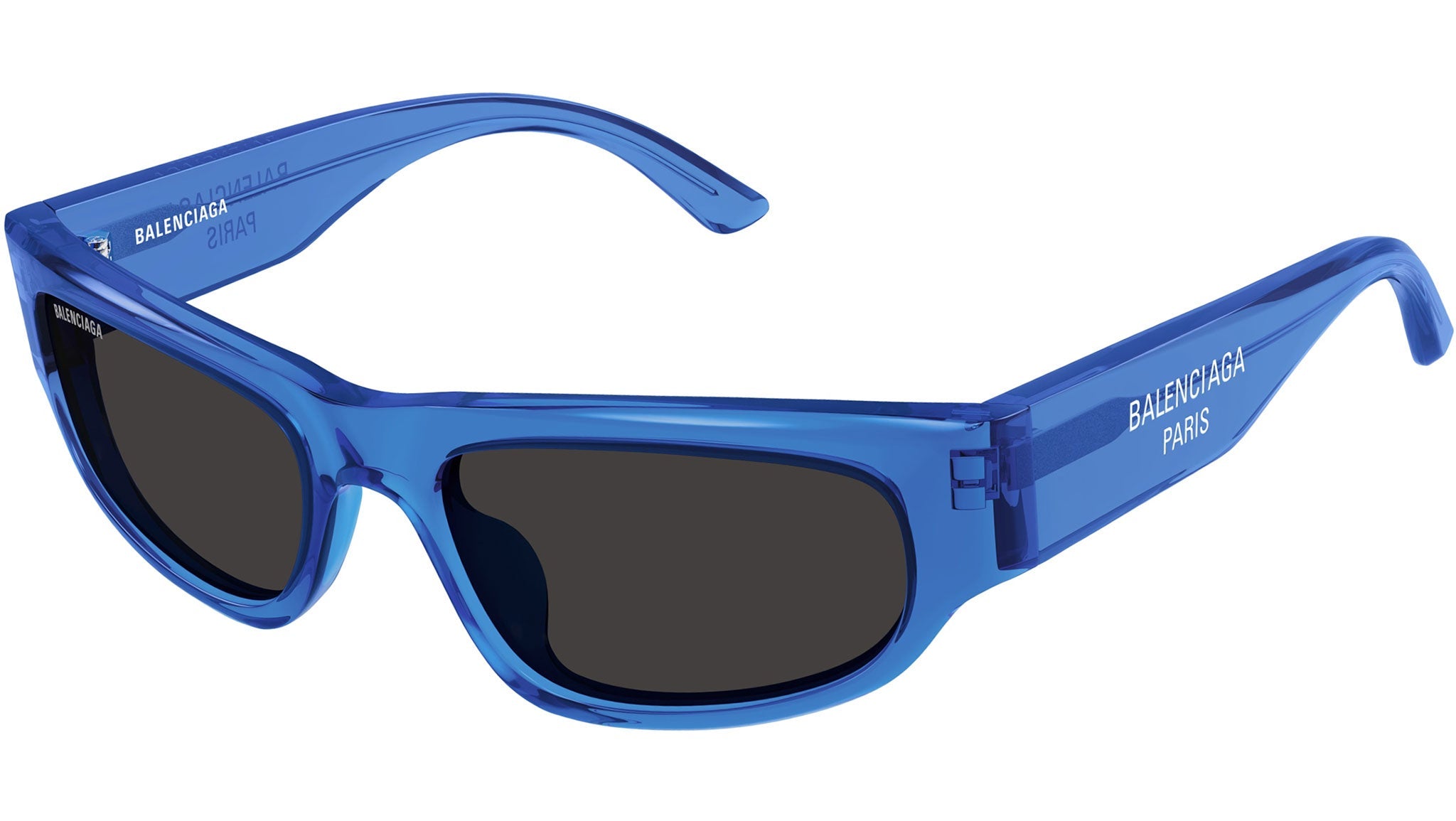 Occhiali da sole BALENCIAGA BB0388S Shiny transparent lapis blue