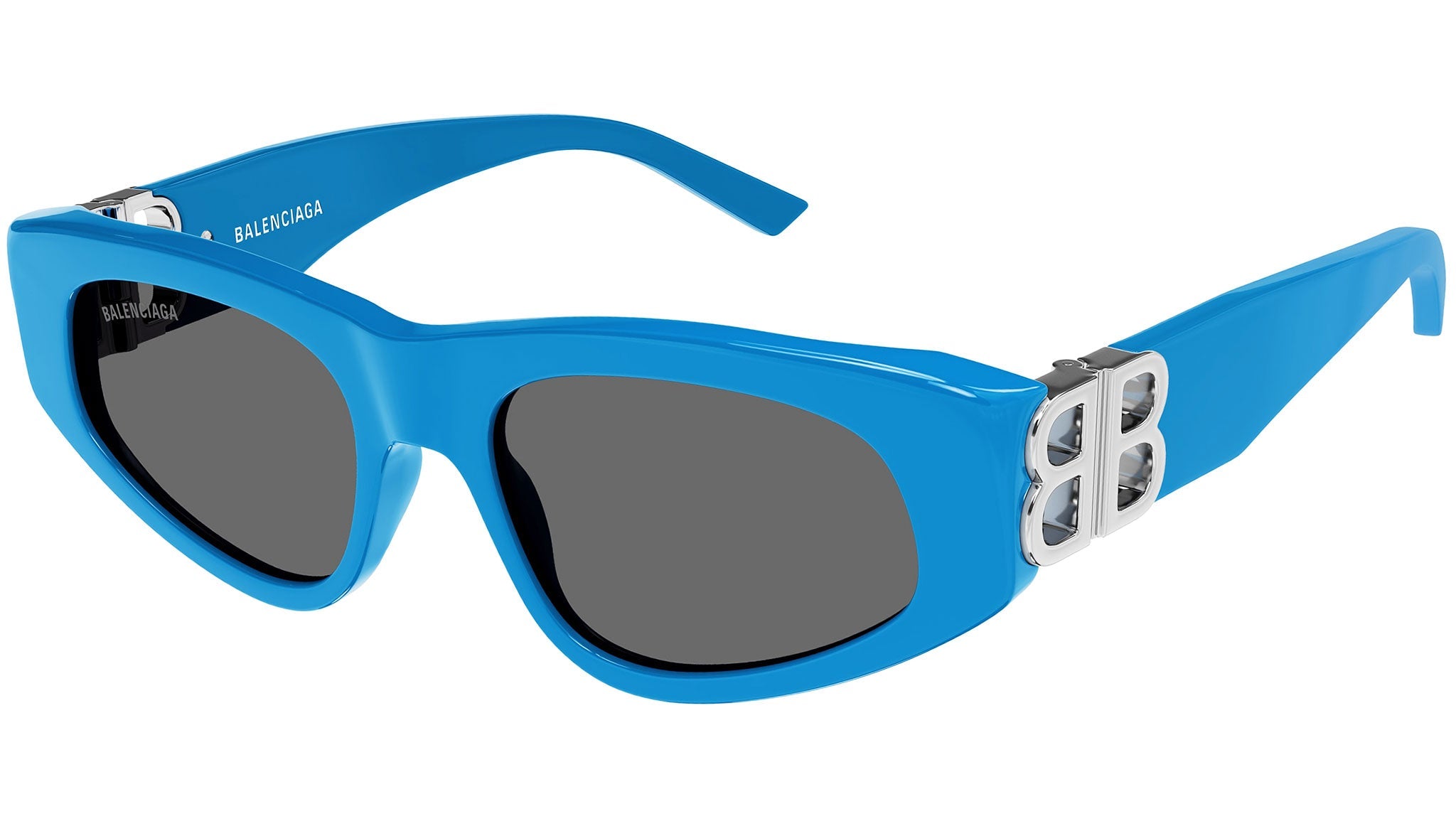 Occhiali da sole BALENCIAGA BB0095S Shiny solid azure