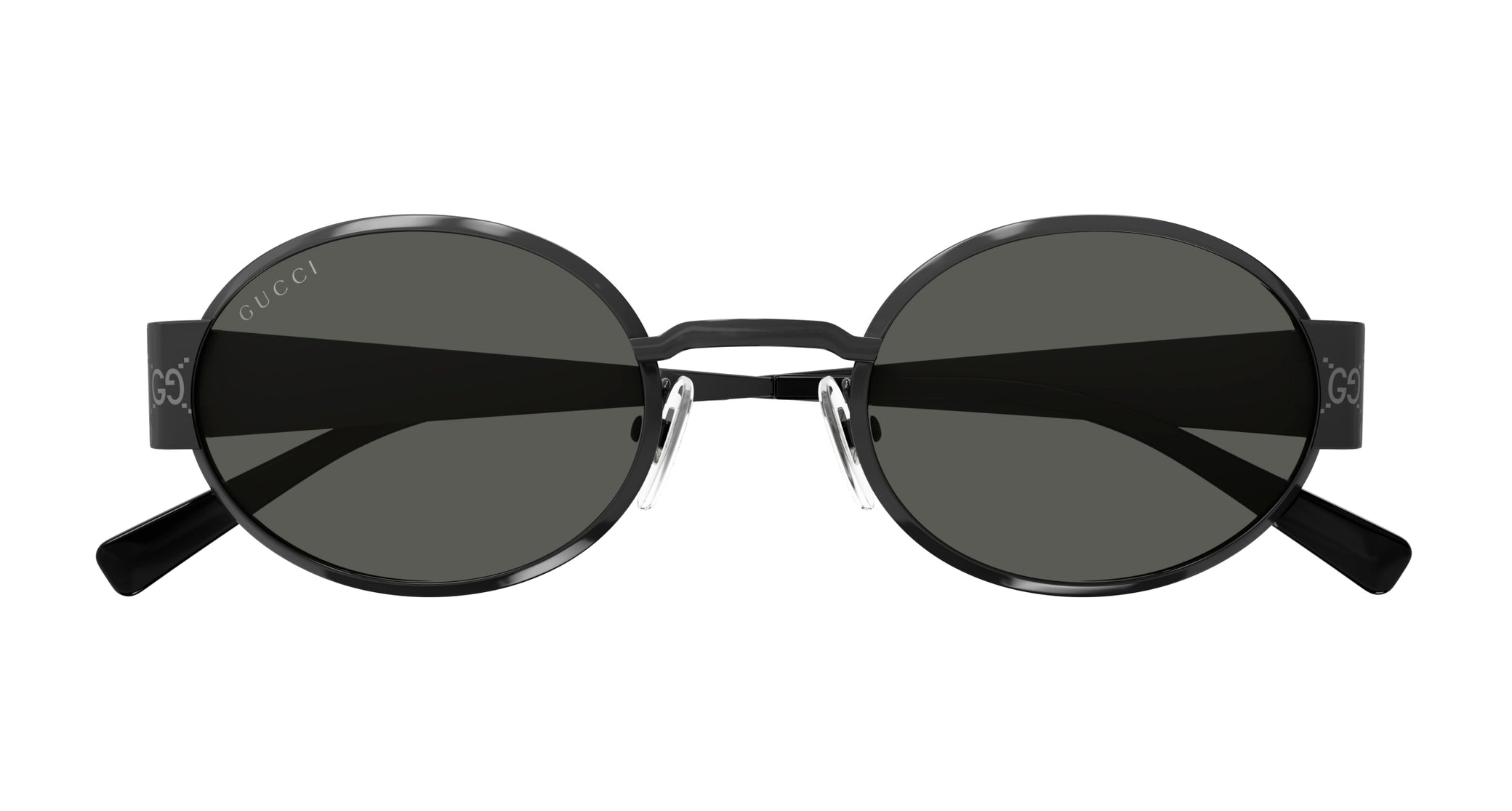 Occhiali da sole GUCCI GG1854S Shiny dark ruthenium laser guccissima texture