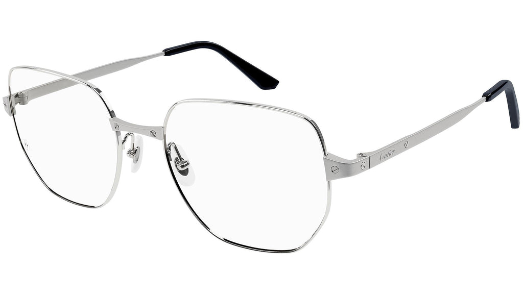 Occhiali da vista CARTIER CT0339O Smooth and brushed platinum finish