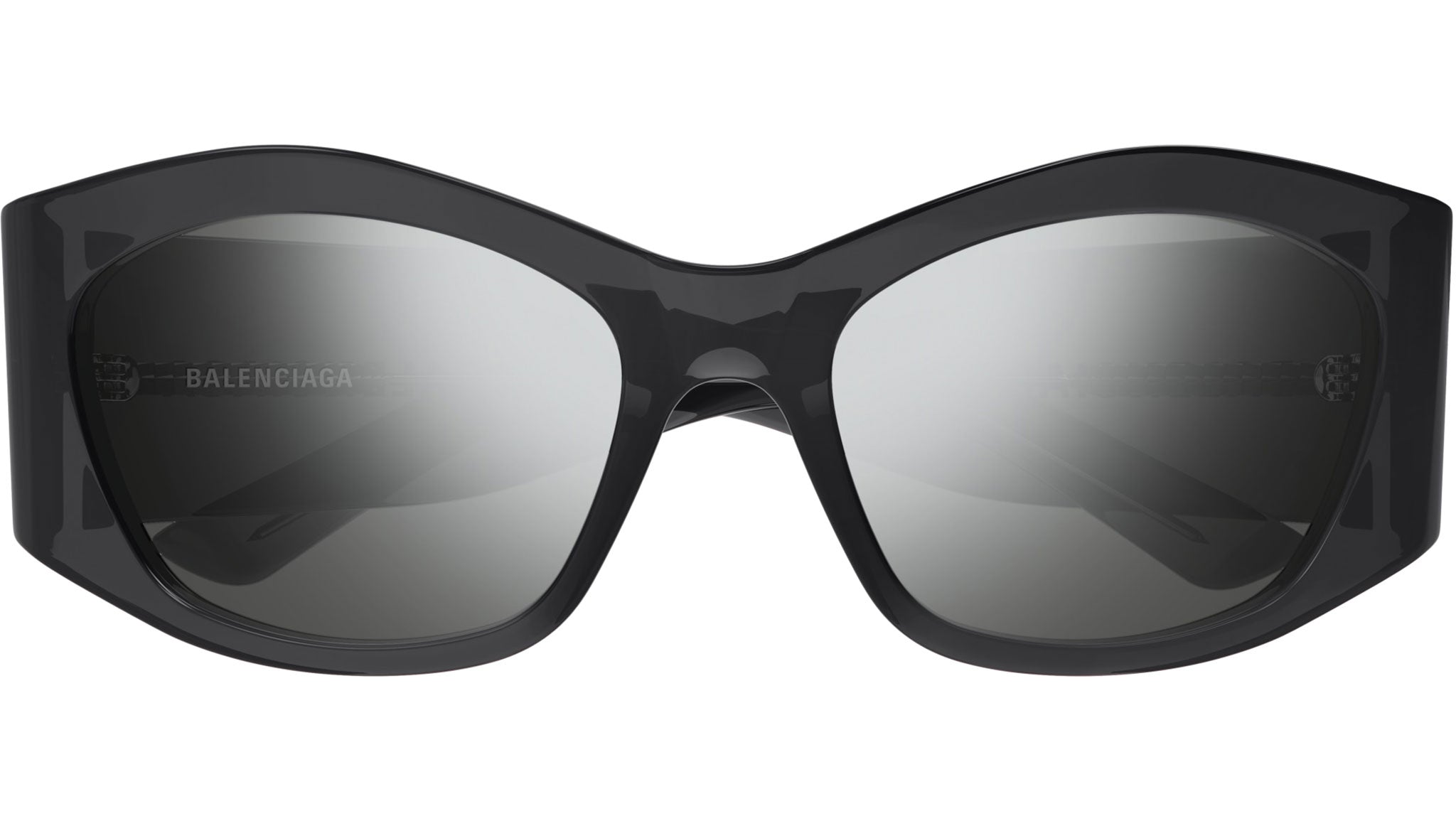 Occhiali da sole BALENCIAGA BB0329S Shiny transparent dark grey