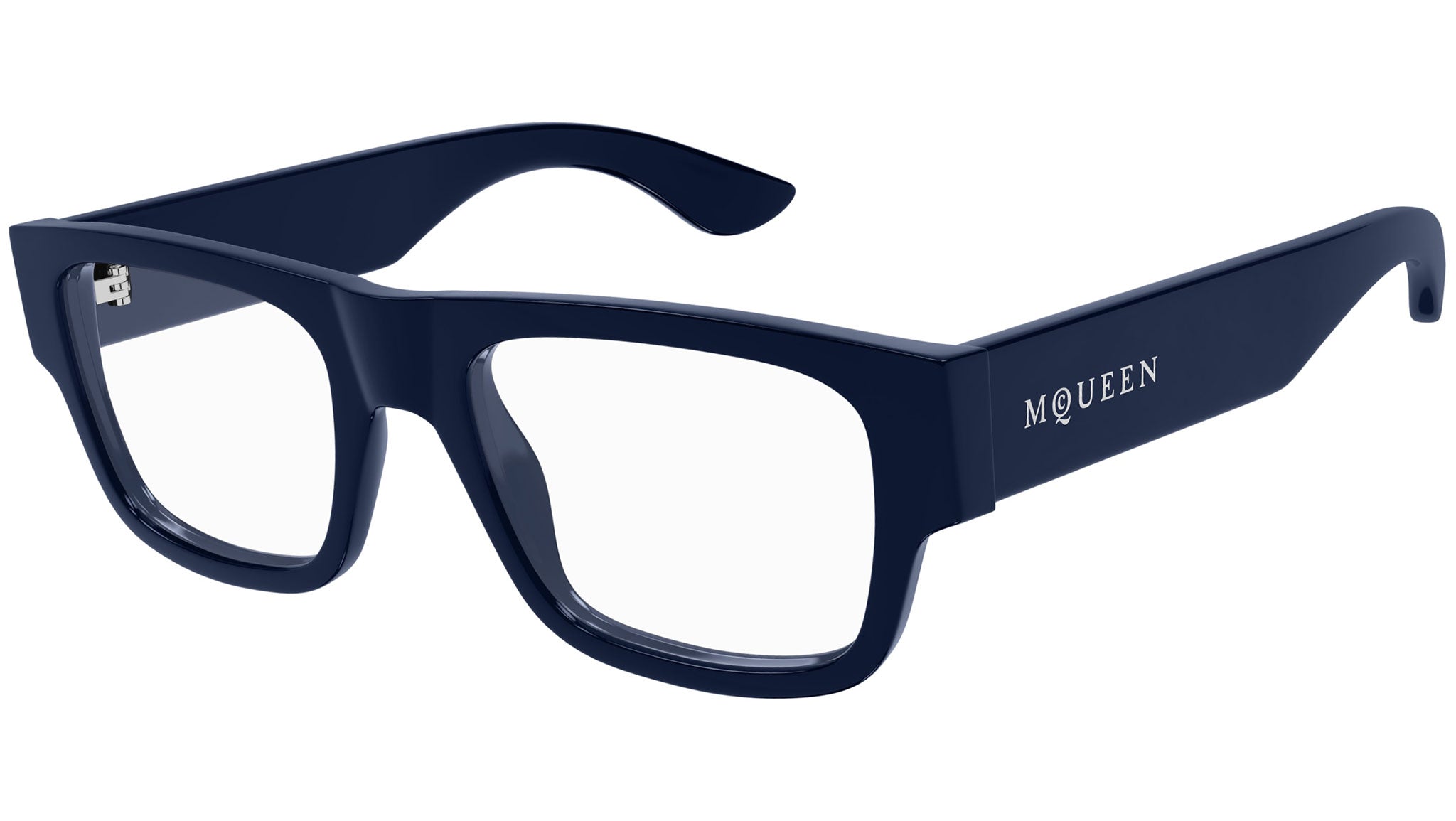 Occhiali da vista ALEXANDER MCQUEEN AM0511O Shiny solid dark blue