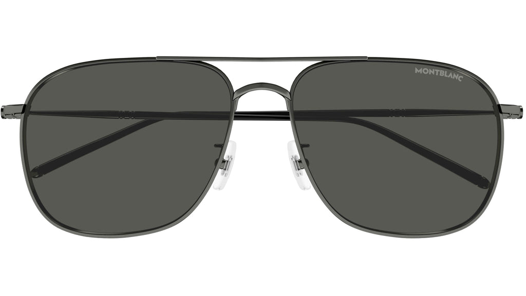 Occhiali da sole MONTBLANC MB0417SA Shiny dark ruthenium