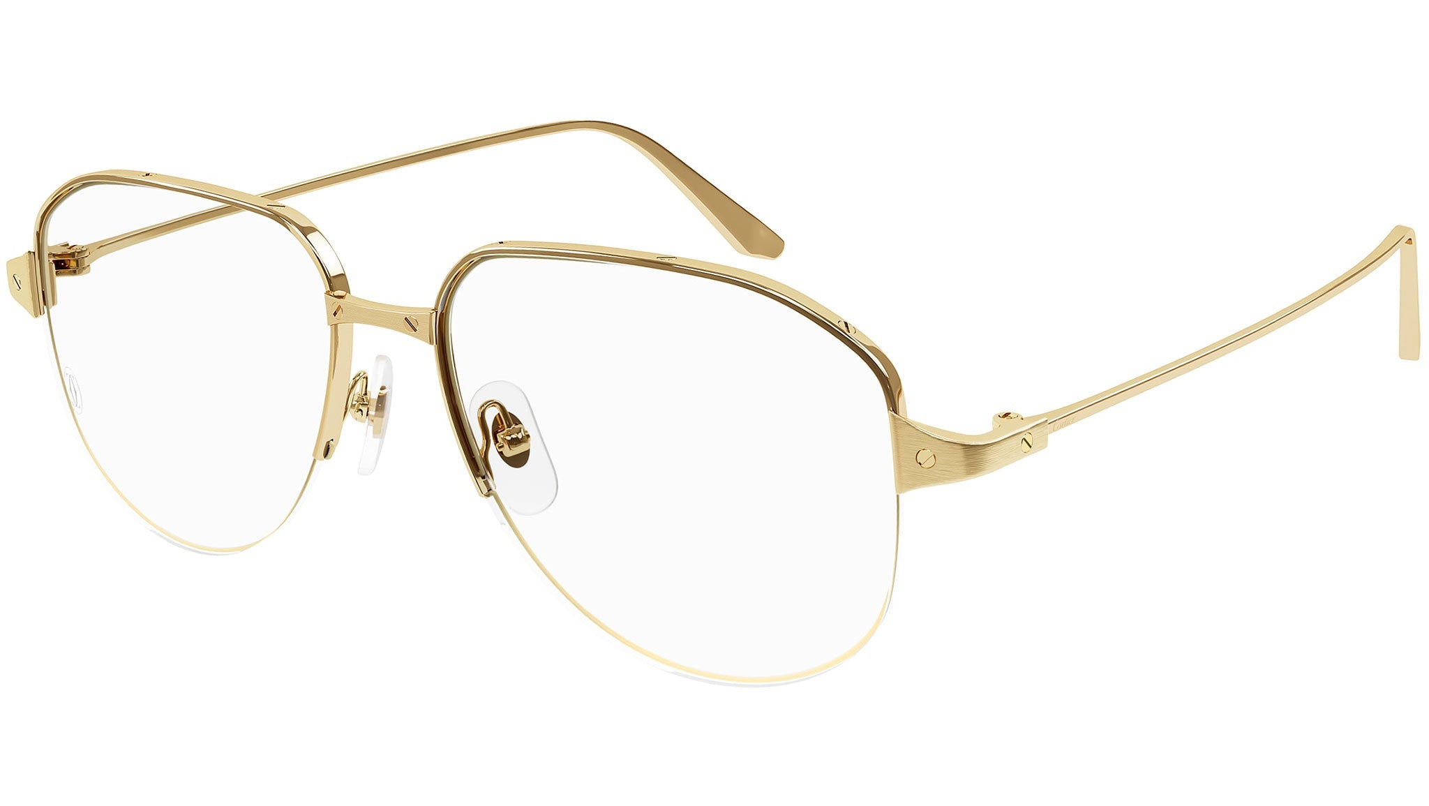 Occhiali da vista CARTIER CT0352O Smooth and brushed golden finish