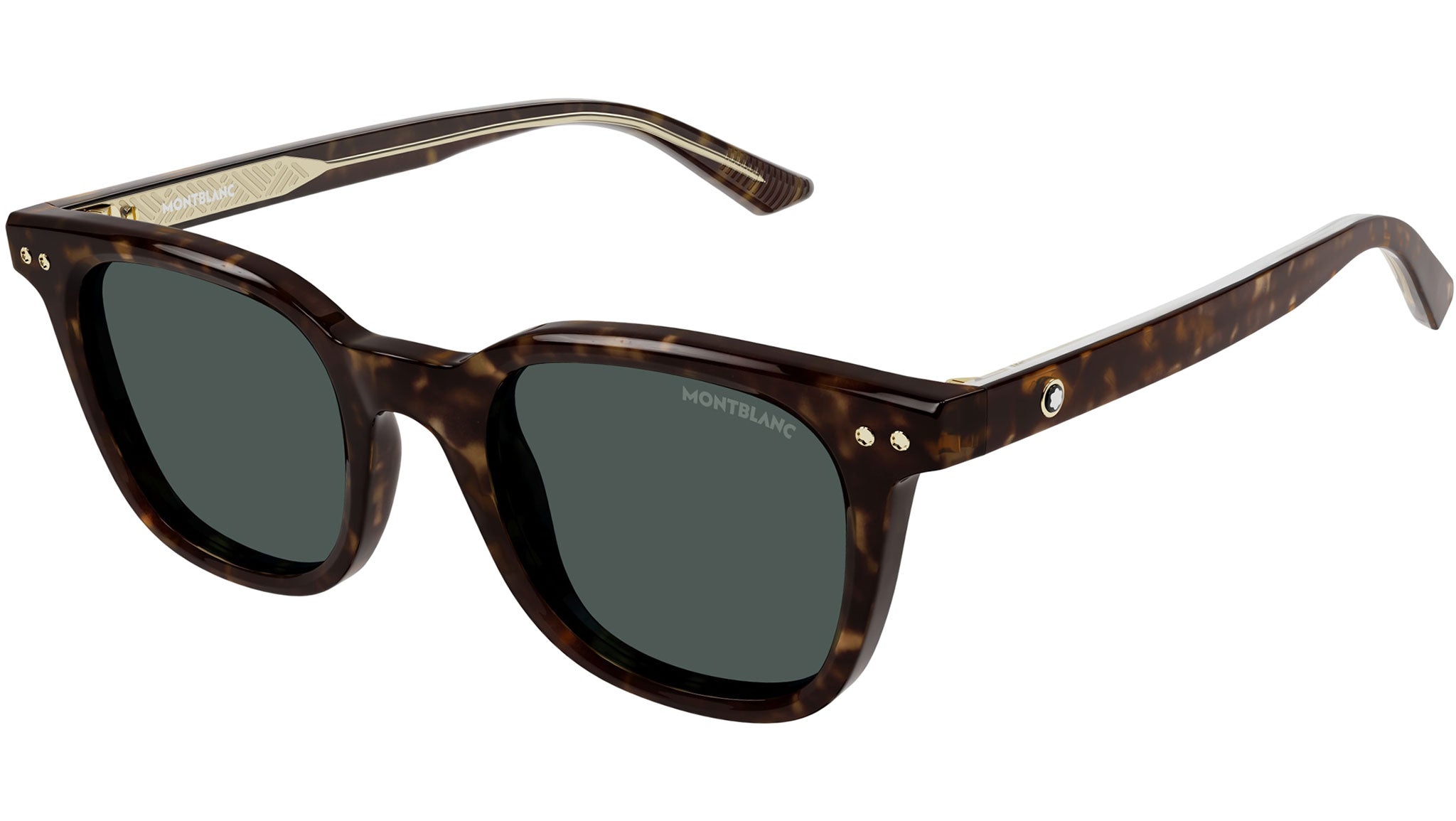 Occhiali da sole MONTBLANC MB0320S Shiny dark havana