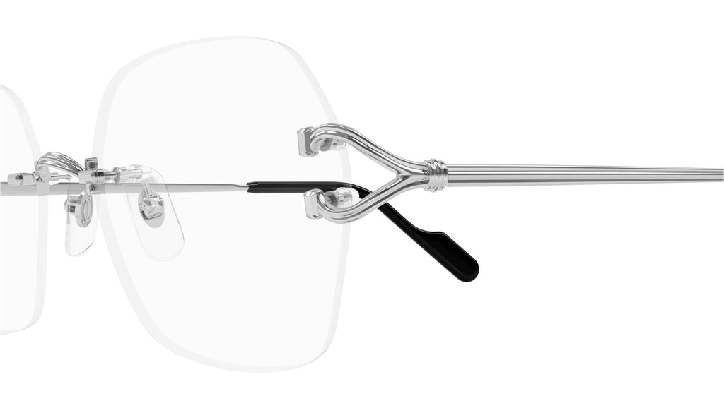 Occhiali da vista CARTIER CT0564O Smooth platinum finish