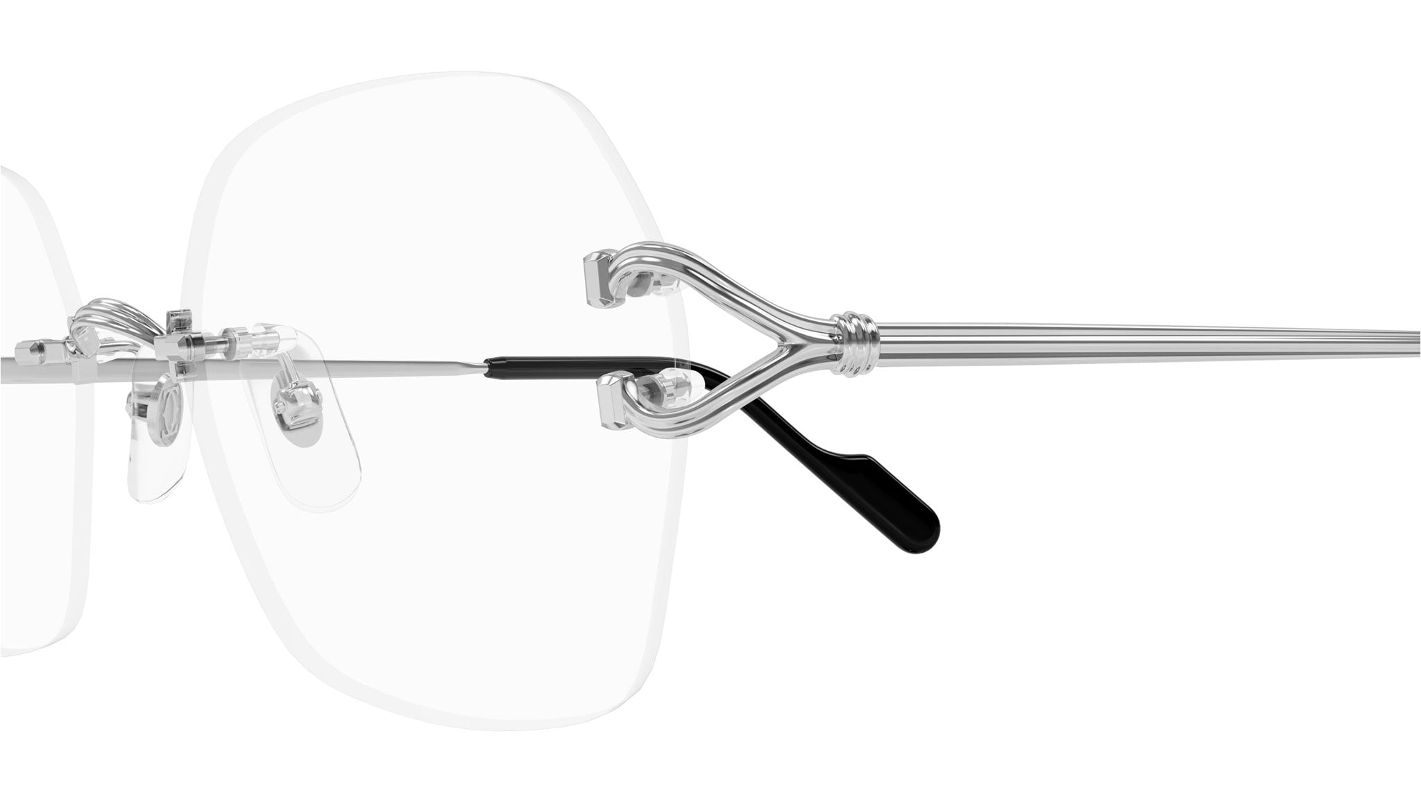 Occhiali da vista CARTIER CT0564O Smooth platinum finish