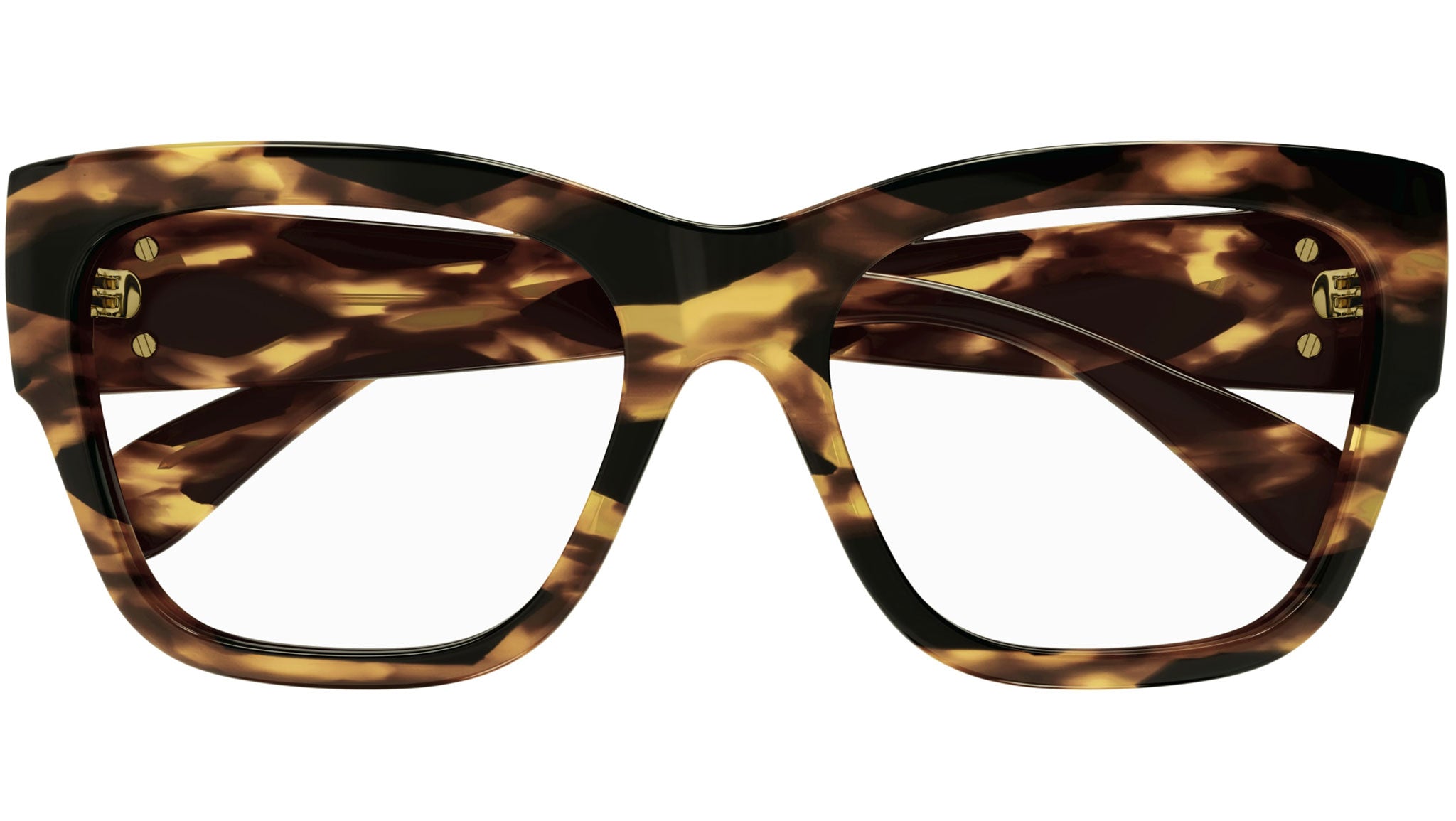 Occhiali da vista GUCCI GG1410O Shiny dark havana with black big spots