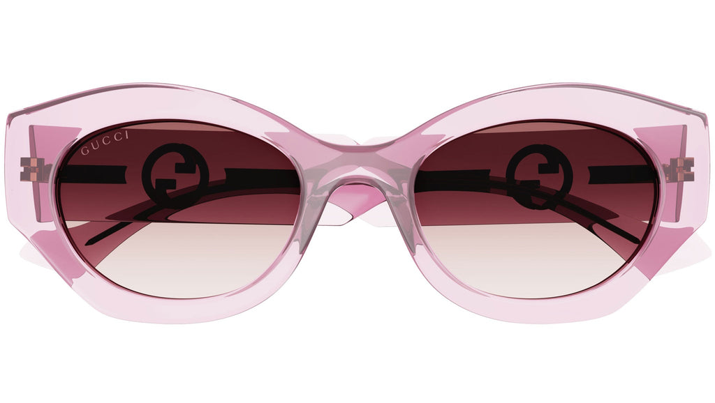 Occhiali da sole GUCCI GG1553S Shiny transparent light pink