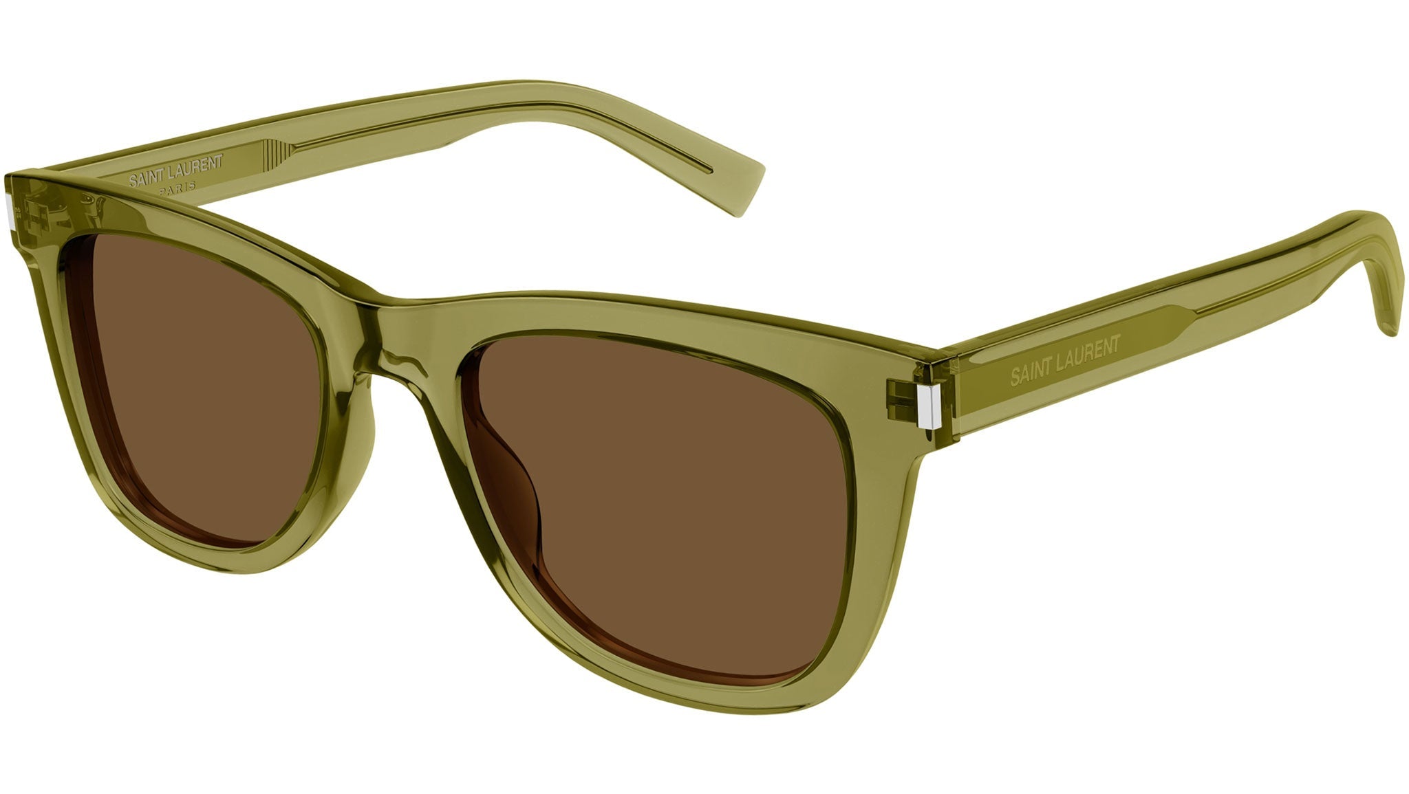 Occhiali da sole SAINT LAURENT SL712 Shiny transparent acid green