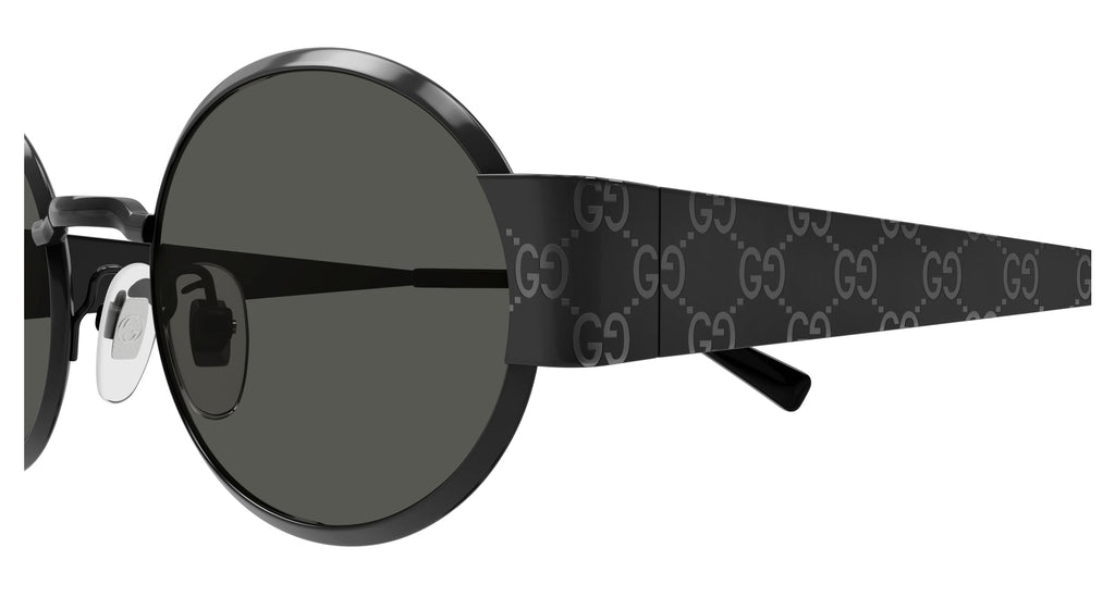 Occhiali da sole GUCCI GG1854S Shiny dark ruthenium laser guccissima texture