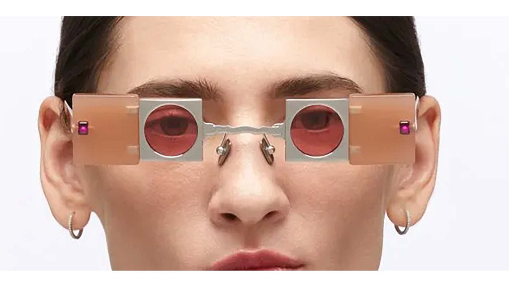 Occhiali da sole KUBORAUM Q50 Silver powder pink tortoise