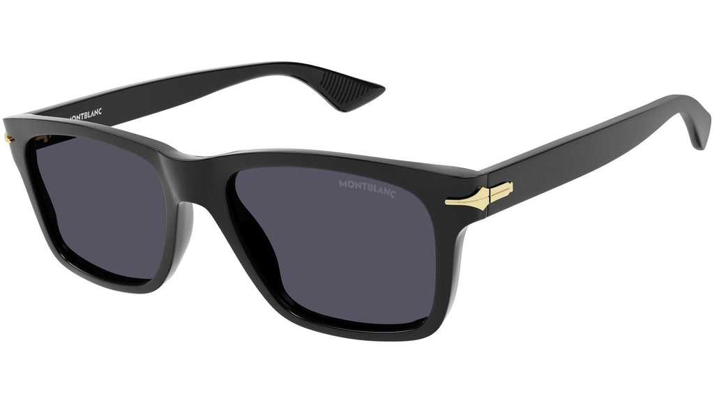 Occhiali da sole MONTBLANC MB0263S Shiny solid black