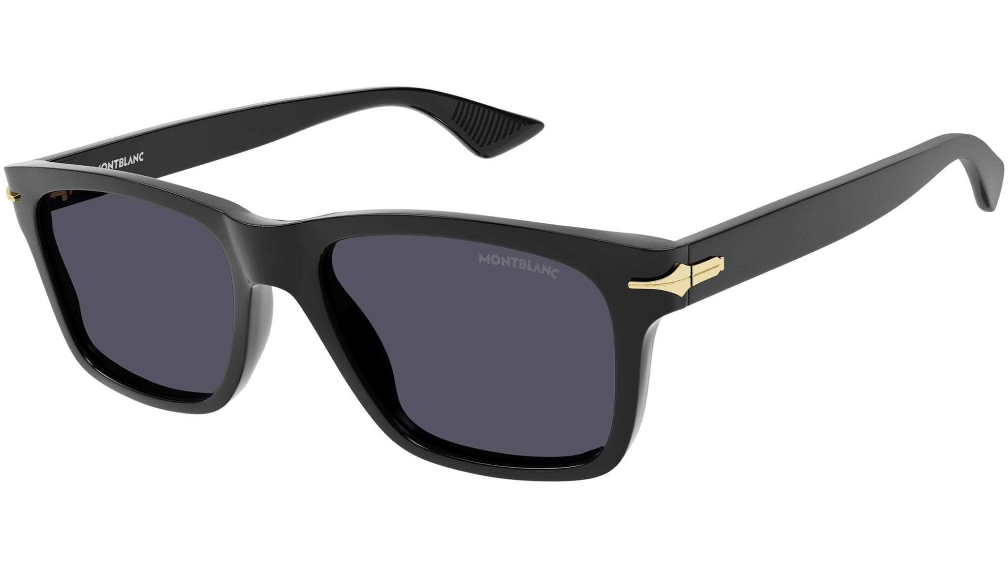 Occhiali da sole MONTBLANC MB0263S Shiny solid black