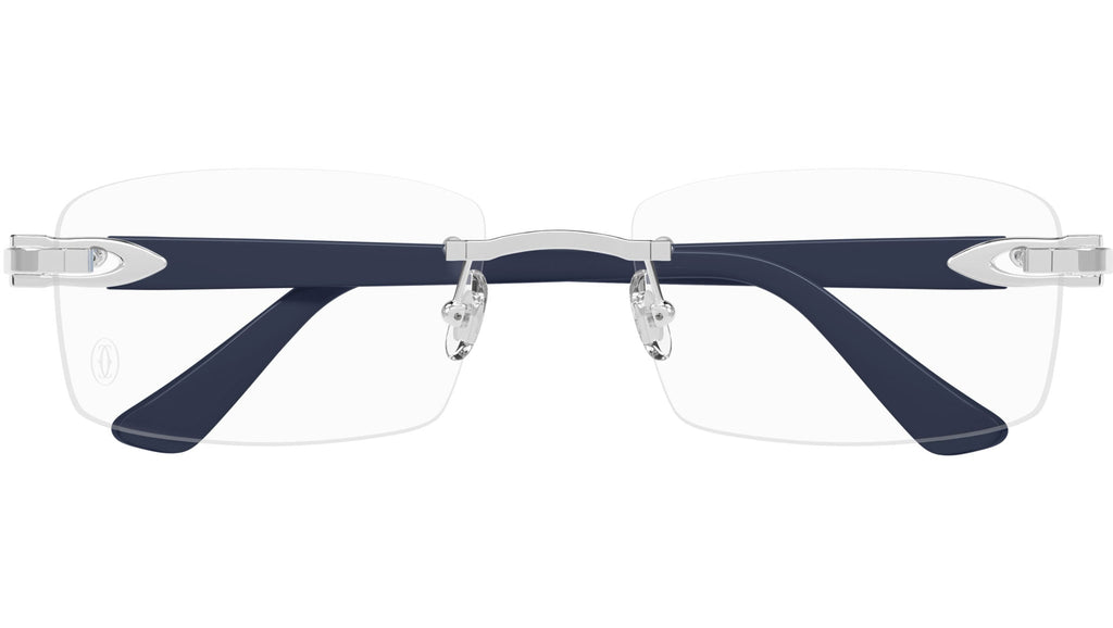 Occhiali da vista CARTIER CT0287O Smooth platinum finish