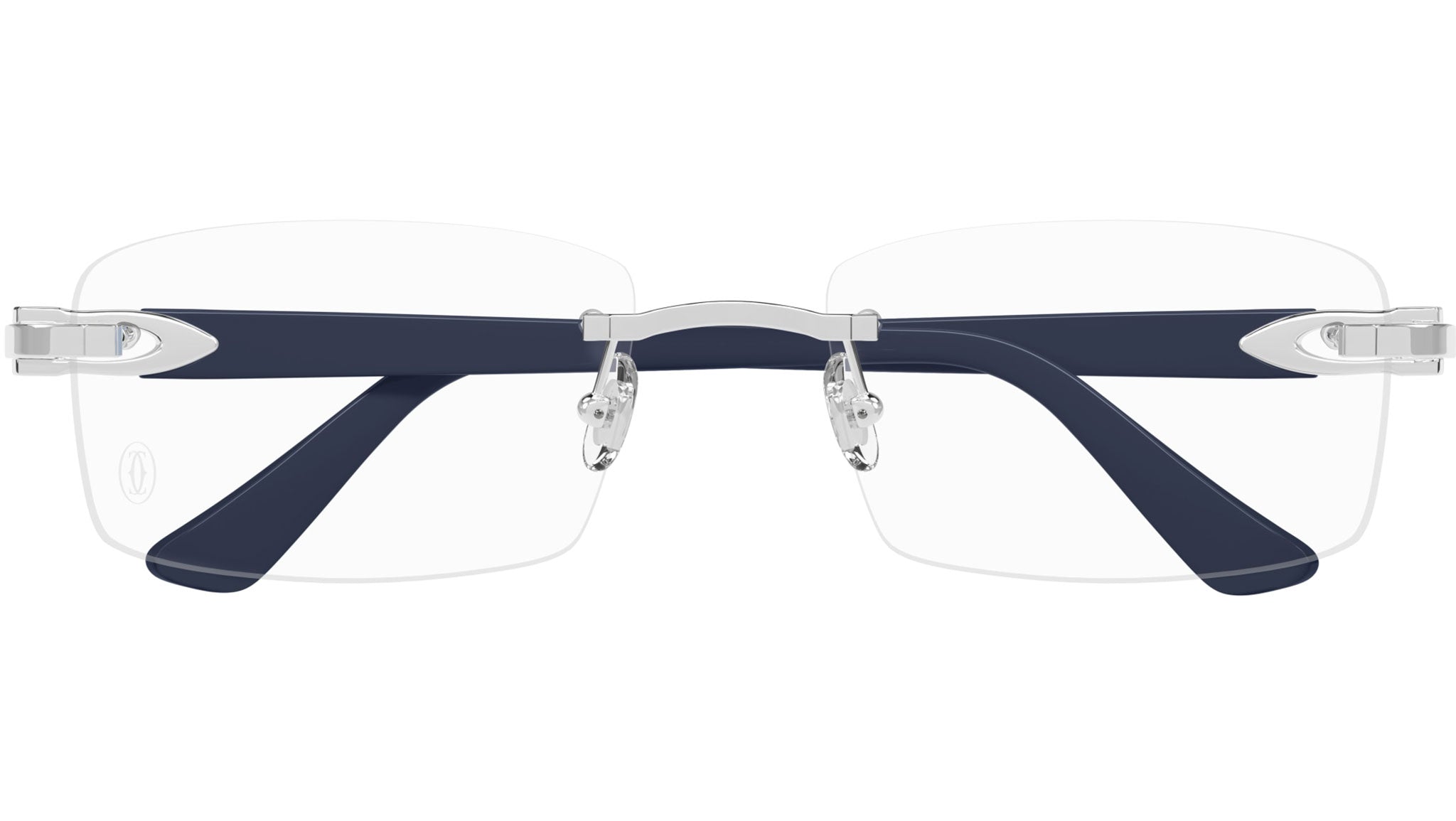 Occhiali da vista CARTIER CT0287O Smooth platinum finish