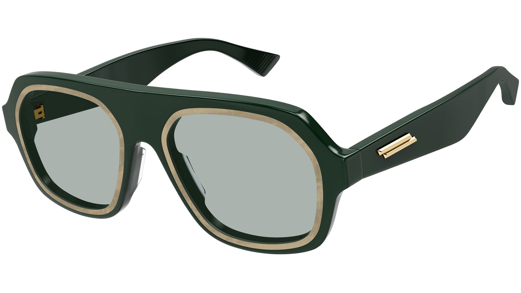 Occhiali da sole BOTTEGA VENETA BV1217S Shiny solid dark green