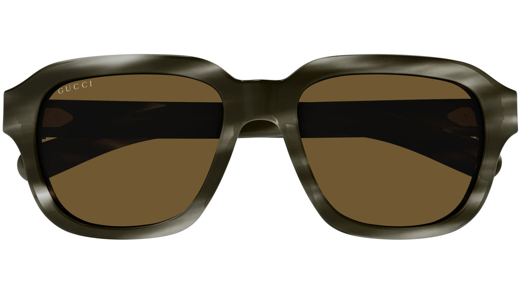 Occhiali da sole GUCCI GG1508S Shiny striated gray havana