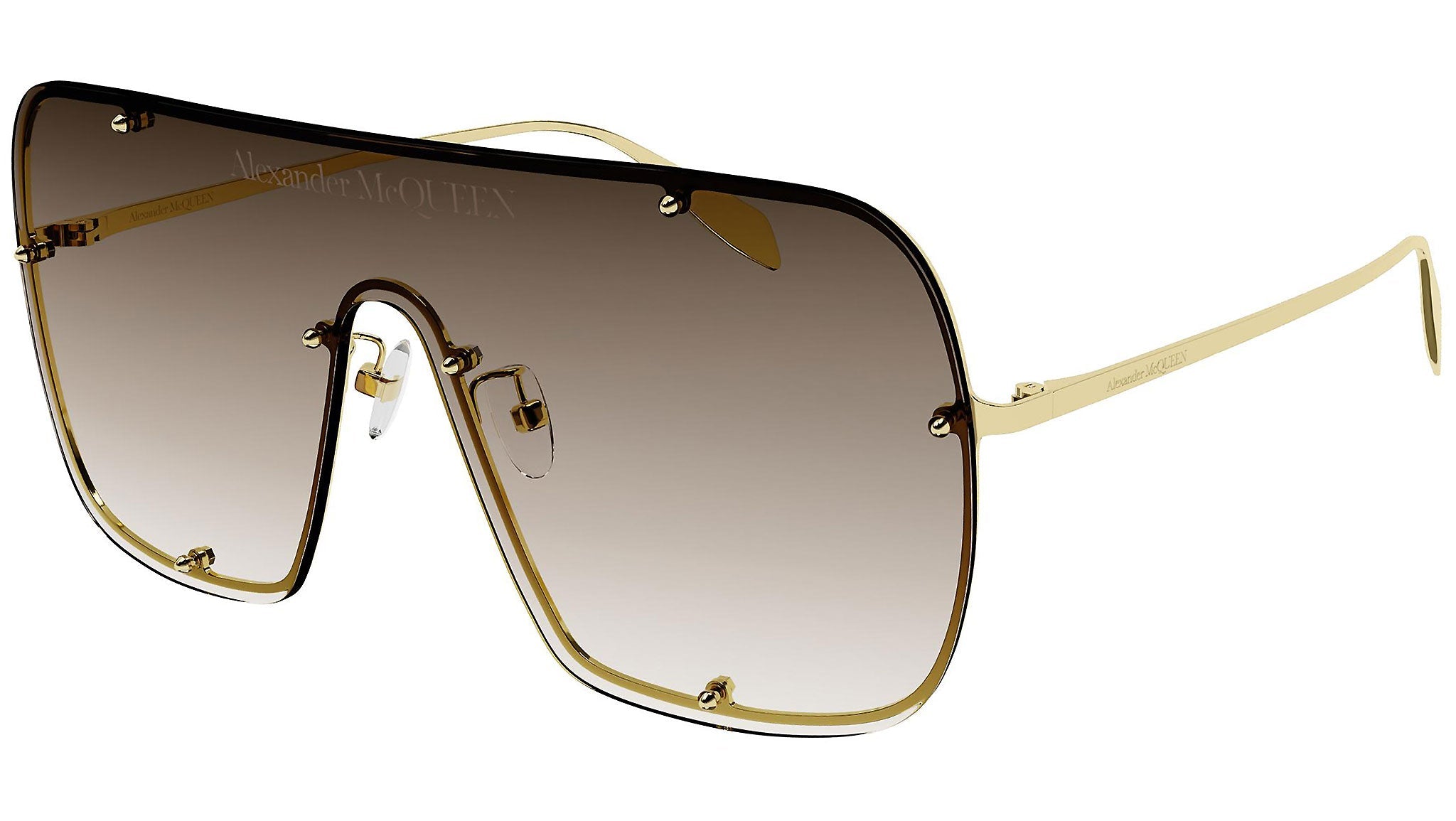 Occhiali da sole ALEXANDER MCQUEEN AM0362S Shiny light gold