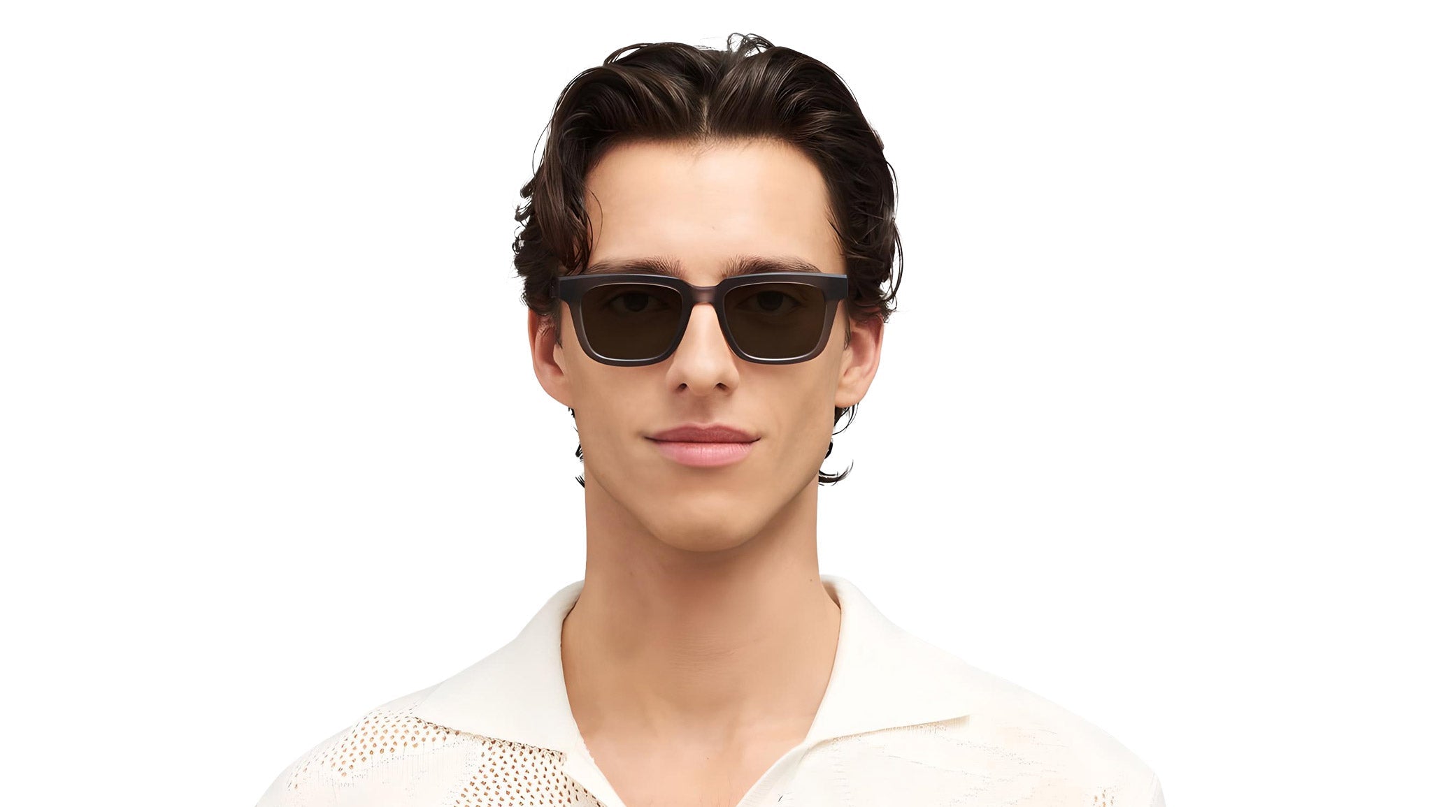 Occhiali da sole MYKITA LAMIN Chilled raw clear ash silver