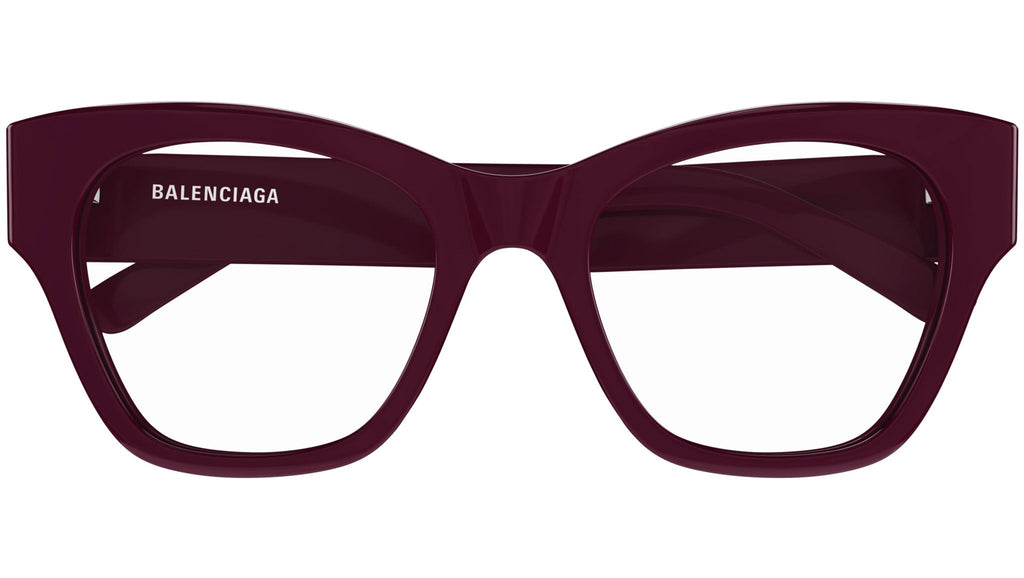 Occhiali da vista BALENCIAGA BB0263O Shiny solid burgundy
