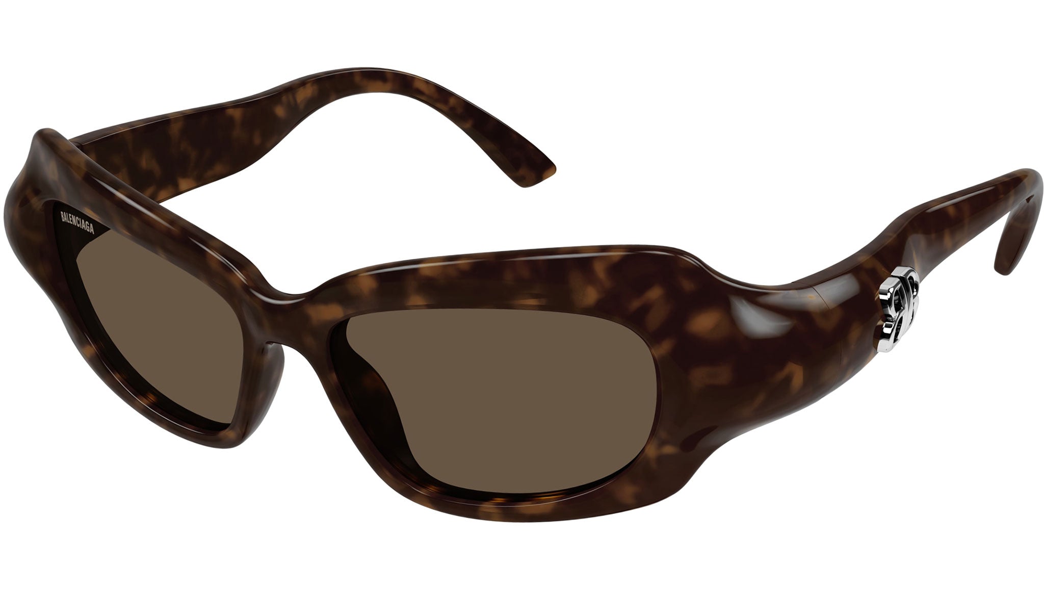 Occhiali da sole BALENCIAGA BB0354S Shiny dark havana