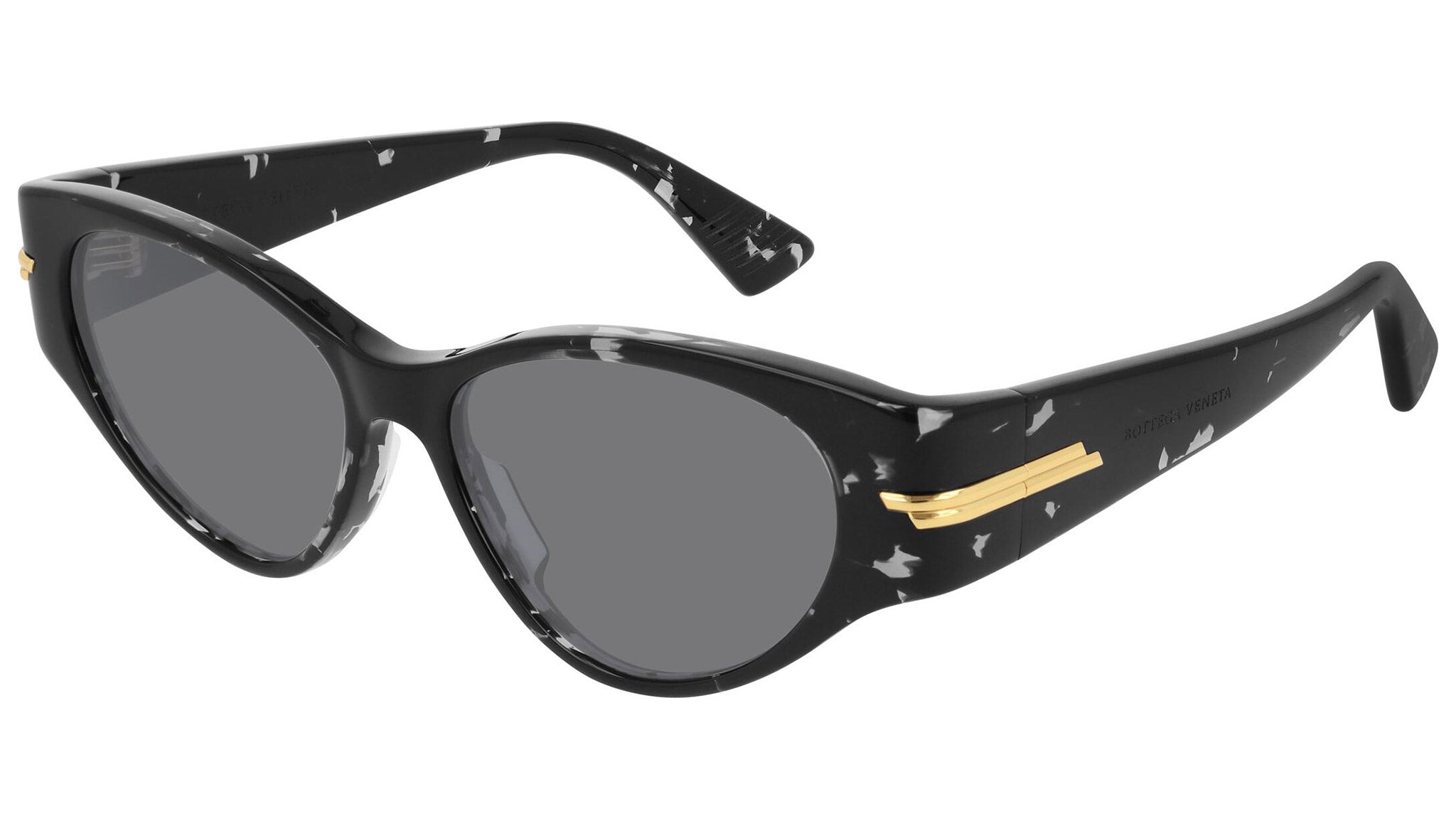 Occhiali BOTTEGA VENETA BV1002S Shiny spotted havana black crystal