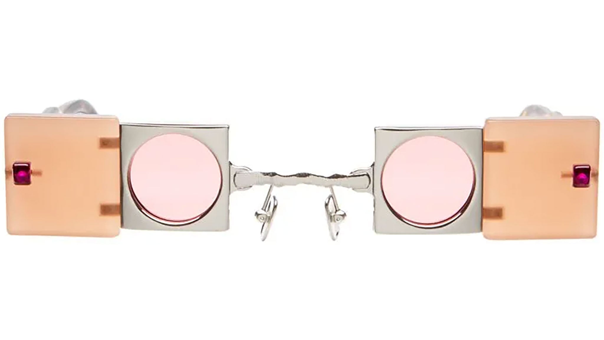 Occhiali da sole KUBORAUM Q50 Silver powder pink tortoise