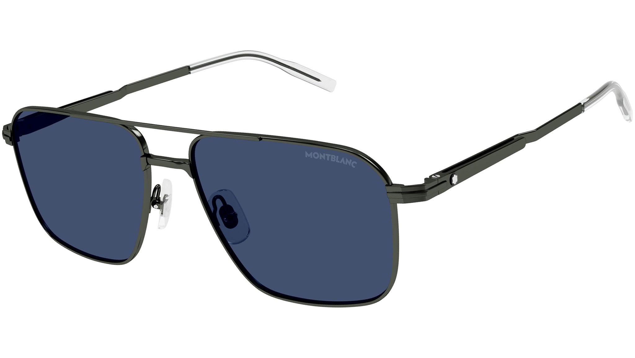Occhiali da sole MONTBLANC MB0278S Shiny dark ruthenium