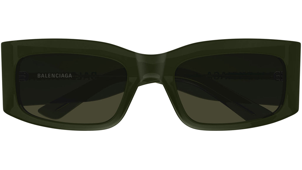 Occhiali da sole BALENCIAGA BB0328S Shiny transparent dard green