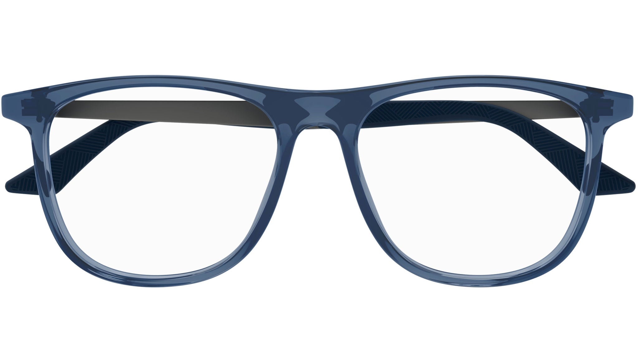Occhiali da vista MONTBLANC MB0332O Shiny transparent blue