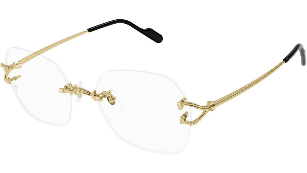 Occhiali da vista CARTIER CT0564O Smooth golden finish