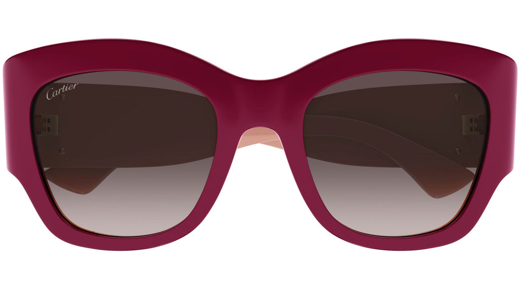 Occhiali da sole CARTIER CT0304S Bilayer bordeaux and nude