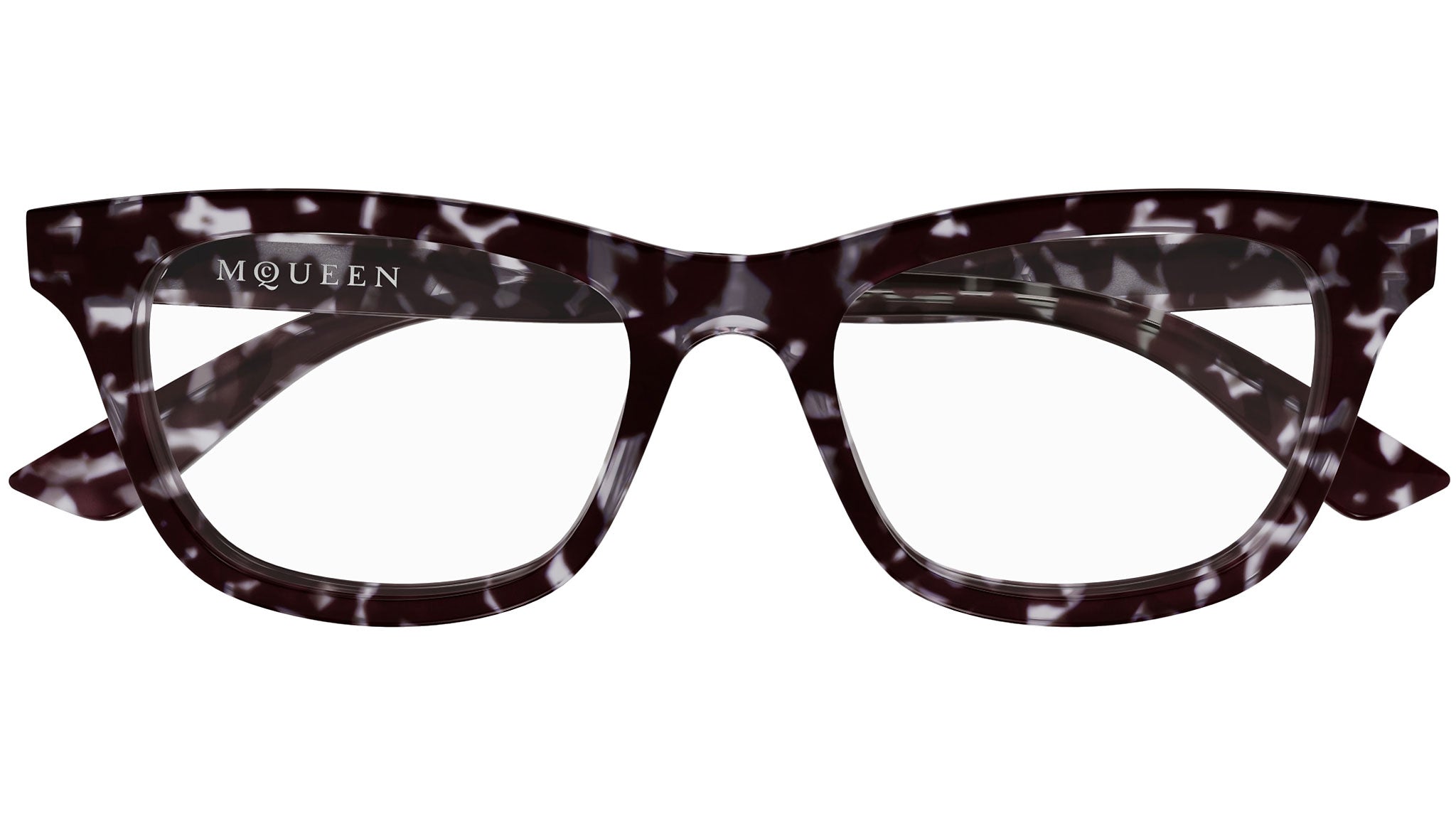 Occhiali da vista ALEXANDER MCQUEEN AM0515O Shiny grey dark havana