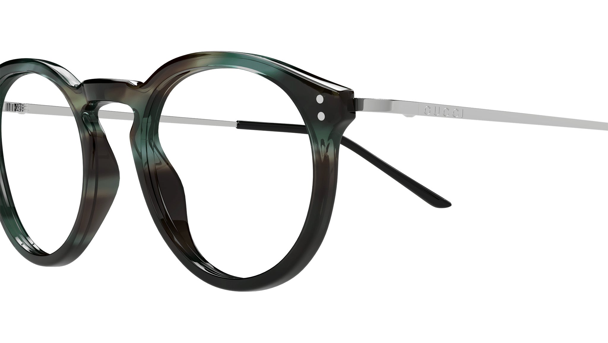 Occhiali da vista GUCCI GG1710O Shiny green and brown havana