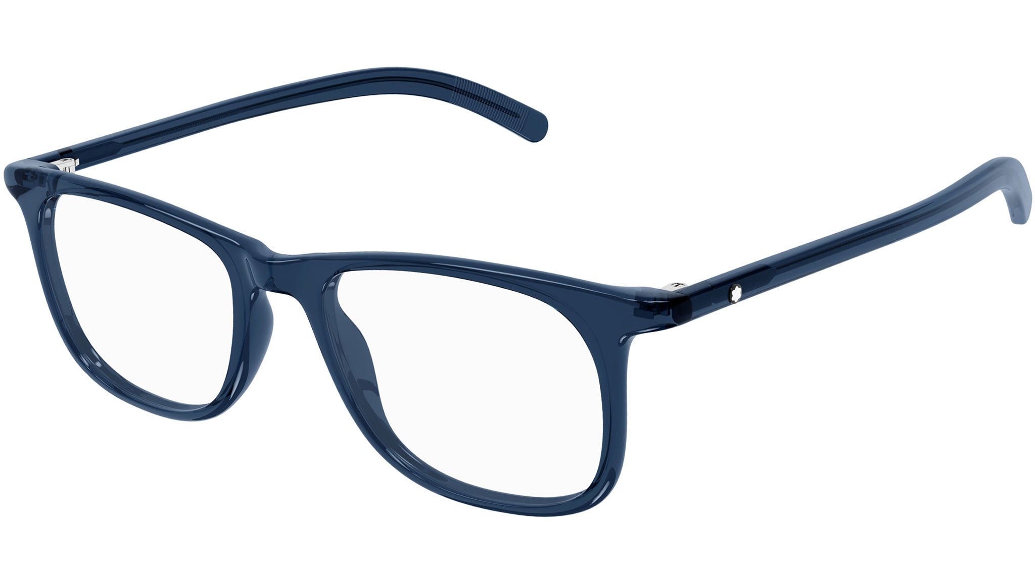 Occhiali da vista MONTBLANC MB0351O Shiny transparent blue