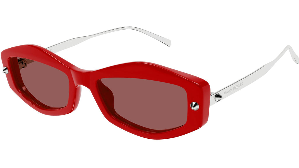 Occhiali da sole ALEXANDER MCQUEEN AM0482S Shiny solid red