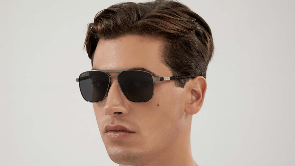 Occhiali da sole GUCCI GG1164S Shiny dark ruthenium