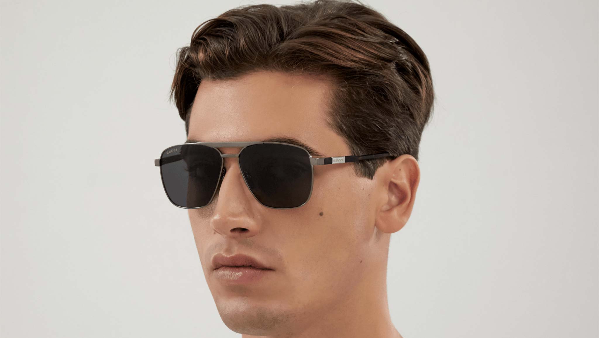 Occhiali da sole GUCCI GG1164S Shiny dark ruthenium