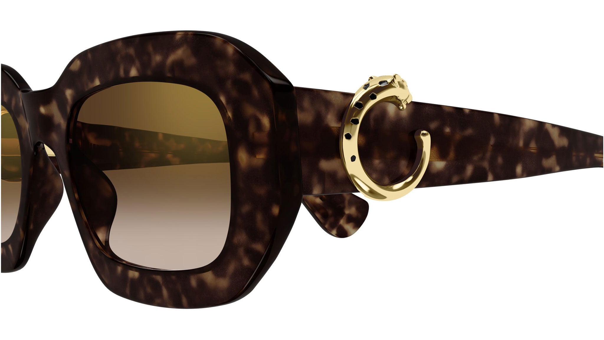 Occhiali da sole CARTIER CT0546S Dark tortoiseshell effect