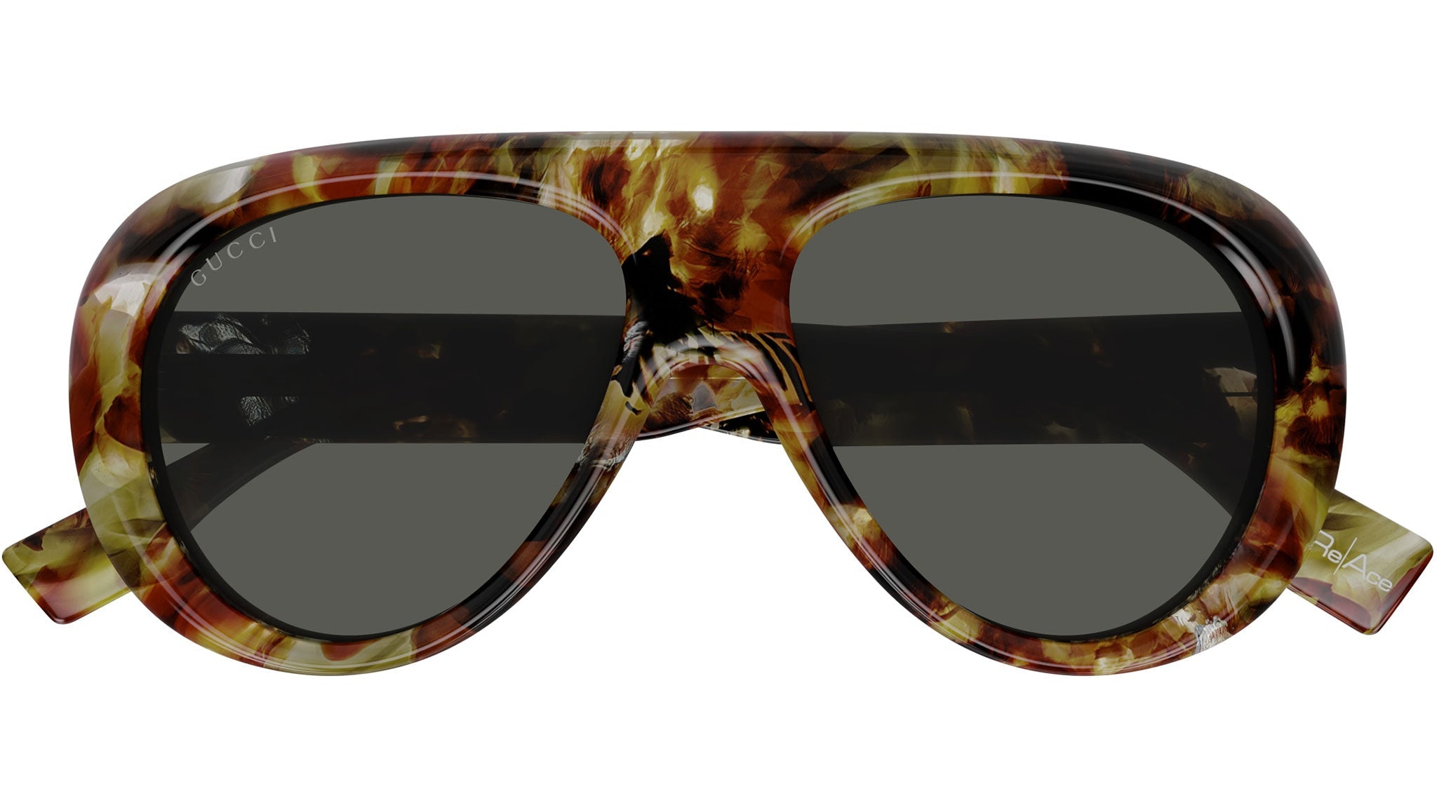 Occhiali da sole GUCCI GG1909S Shiny spotted vintage havana