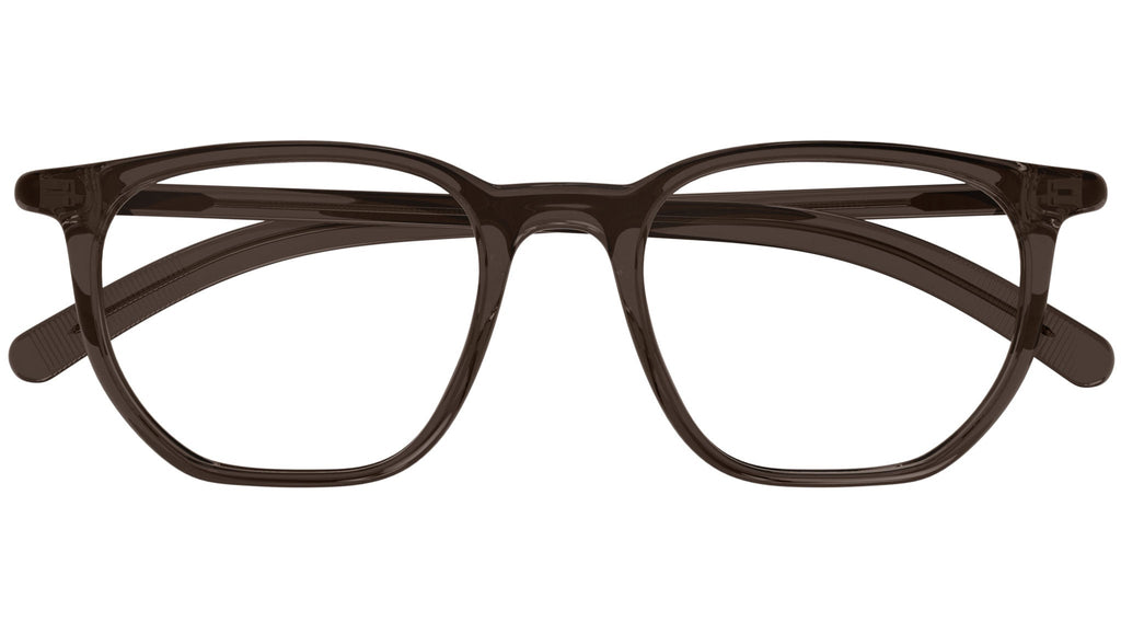 Occhiali da vista MONTBLANC MB0349O Shiny transparent dark brown