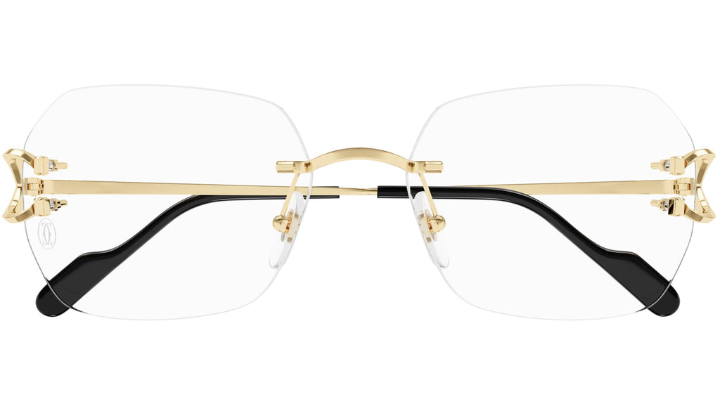Occhiali da vista CARTIER CT0416O Smooth golden finish