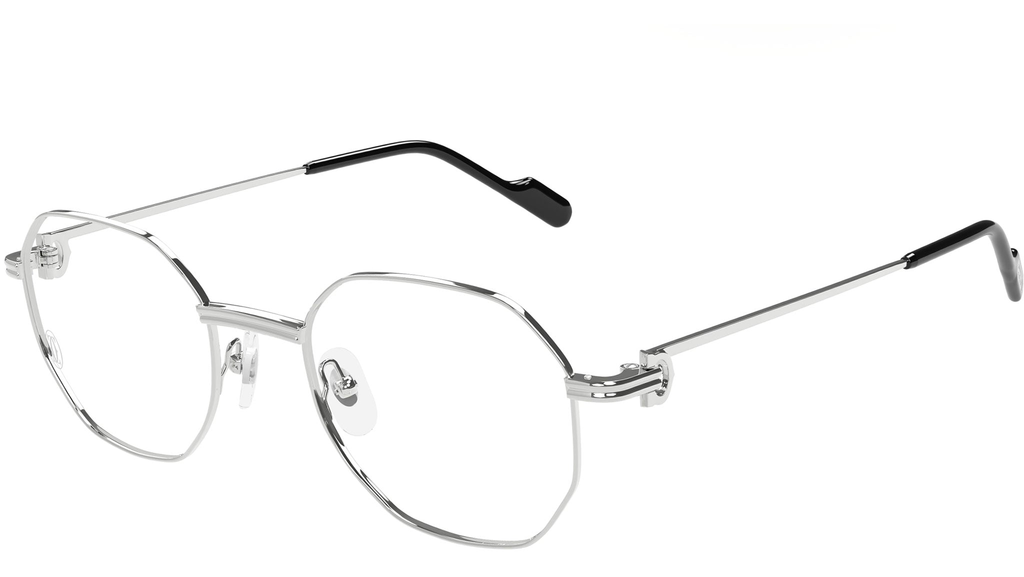 Occhiali da vista CARTIER CT0500O Smooth platinum finish