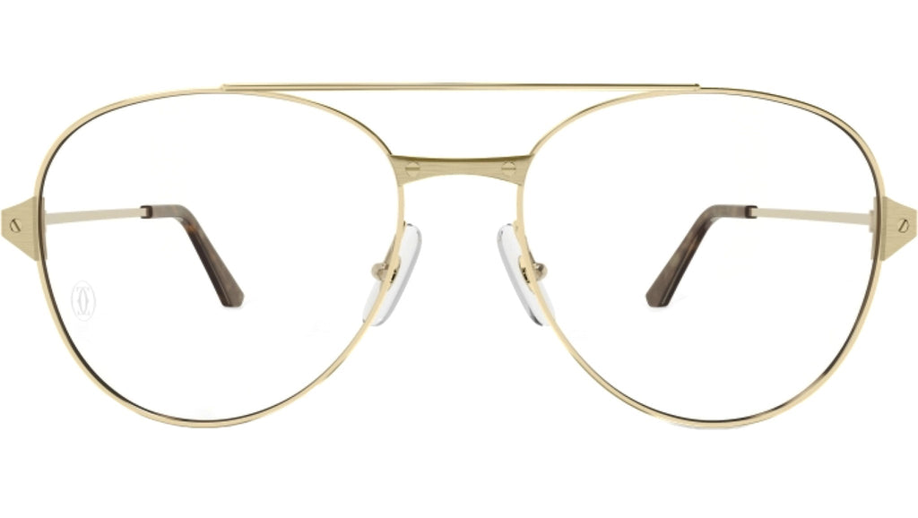 Occhiali da vista CARTIER CT0307O Smooth and brushed golden finish