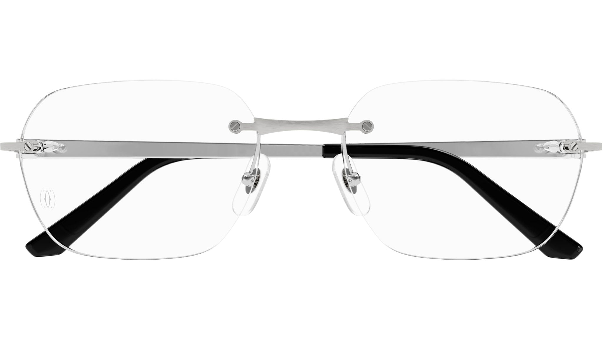 Occhiali da vista CARTIER CT0407O Smooth platinum finish