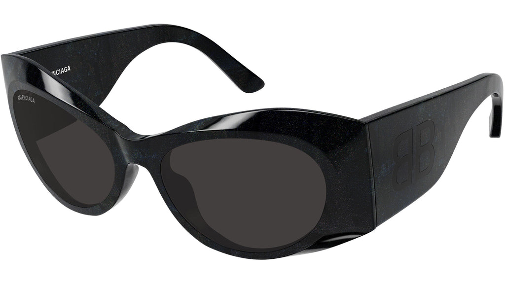 Occhiali da sole BALENCIAGA BB0394S Shiny black "hanger" glitter havana