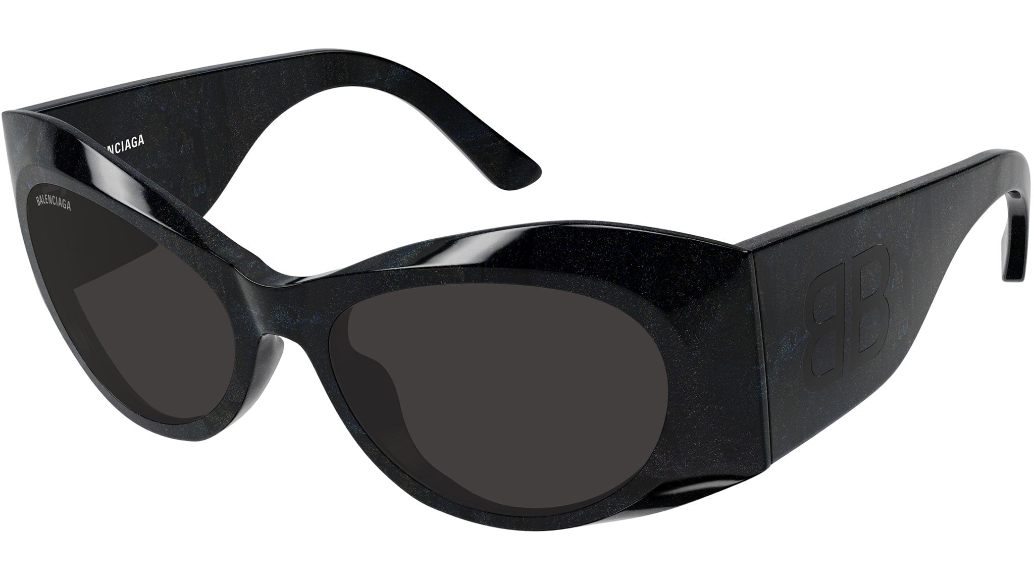 Occhiali da sole BALENCIAGA BB0394S Shiny black "hanger" glitter havana