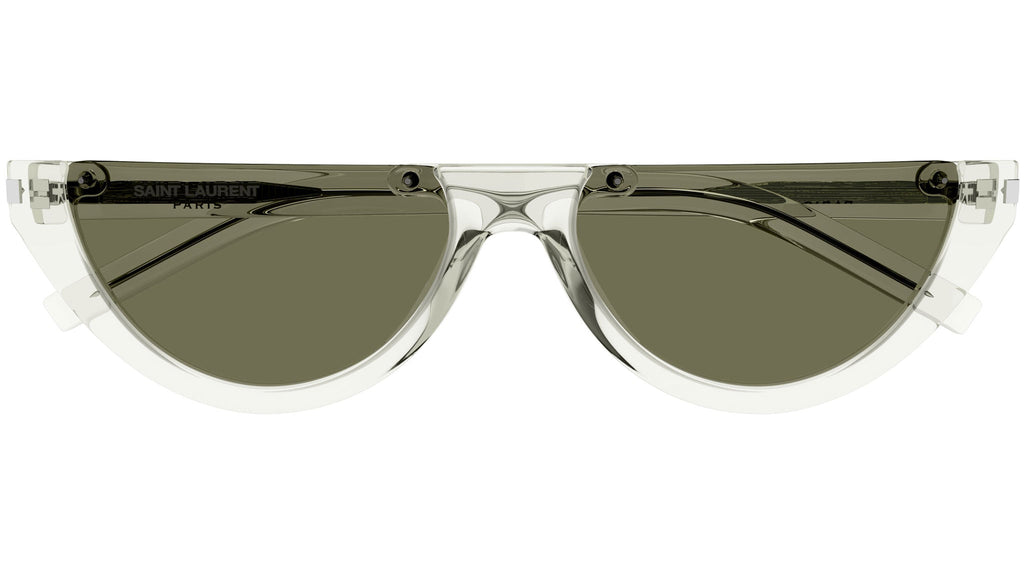 Occhiali da sole SAINT LAURENT SL563 Shiny transparent light green